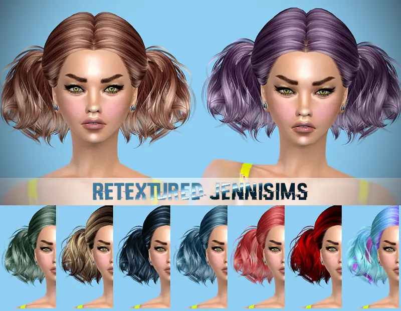 Jenni Sims Butterflysims 88 And Newsea`s Evergreen Hairstyles