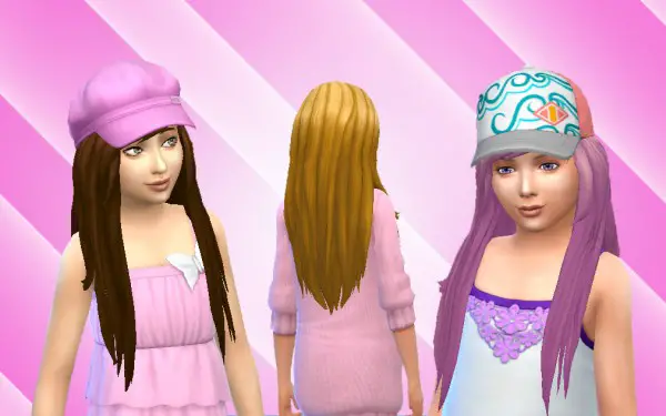 Mystufforigin: Cute Hair for Girls for Sims 4