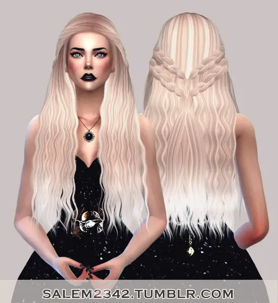 Salem2342: Stealthic Cadence hair retextured for Sims 4