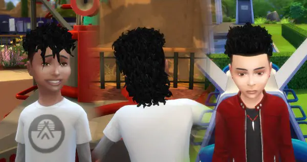 Mystufforigin: Brillit Boy Curls Conversion for Sims 4