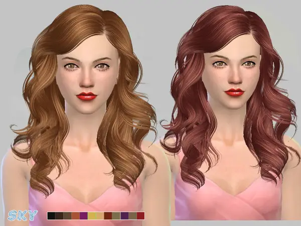 The Sims Resource: Hairs 187 by Skysims for Sims 4