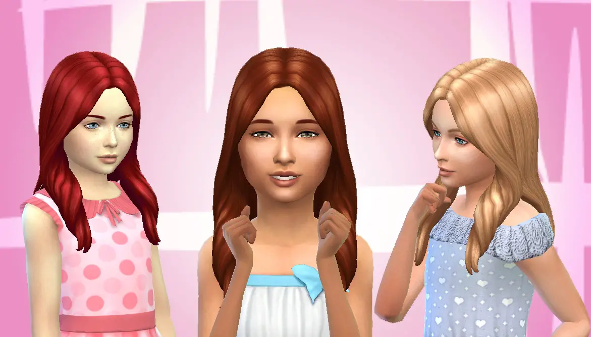 Mystufforigin: Oblivion Hair for Girls ~ Sims 4 Hairs
