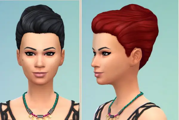 Birksches sims blog: French Bun hair for Sims 4