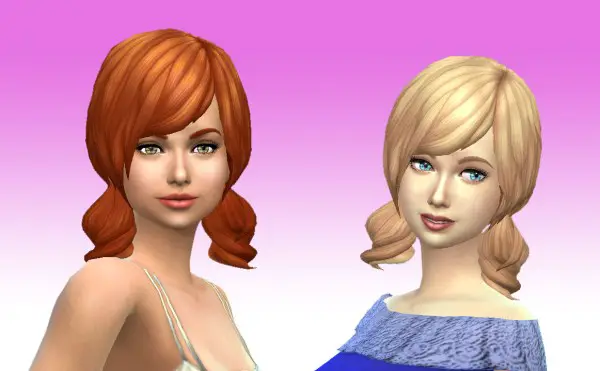 Mystufforigin: Dolly Hair for Sims 4