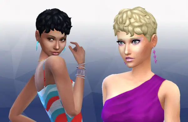 Mystufforigin: Curls Front Conversion for Sims 4