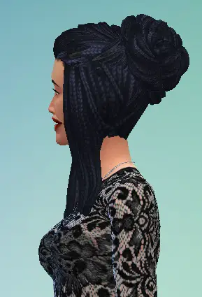 Birksches sims blog: Rasta Bun hair for Sims 4