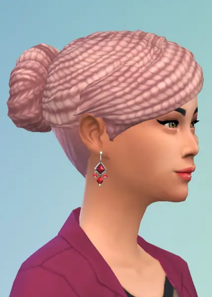 Birksches sims blog: Lady Braid Bun hair for Sims 4
