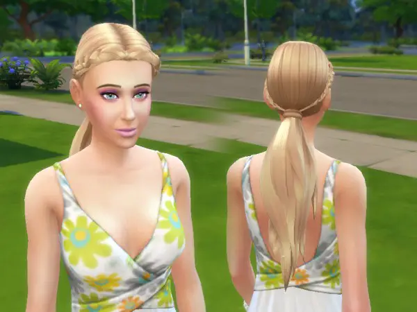 Mystufforigin: Winding Hair for Sims 4
