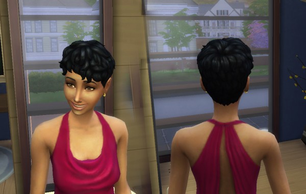 Mystufforigin: Curls Front Conversion for Sims 4