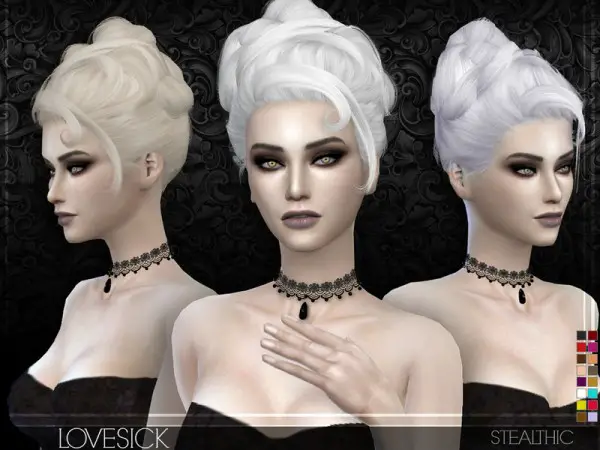 Stealthic: Lovesick hair for Sims 4