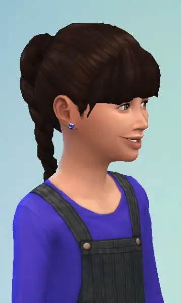 Birksches sims blog: Braided Ponytail for Sims 4