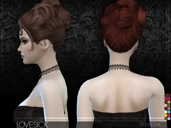 Stealthic: Lovesick hair for Sims 4