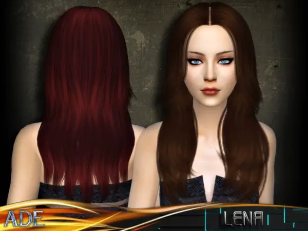 The Sims Resource: Lena hair by Ade Darma for Sims 4