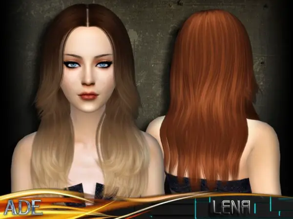 The Sims Resource: Lena hair by Ade Darma for Sims 4