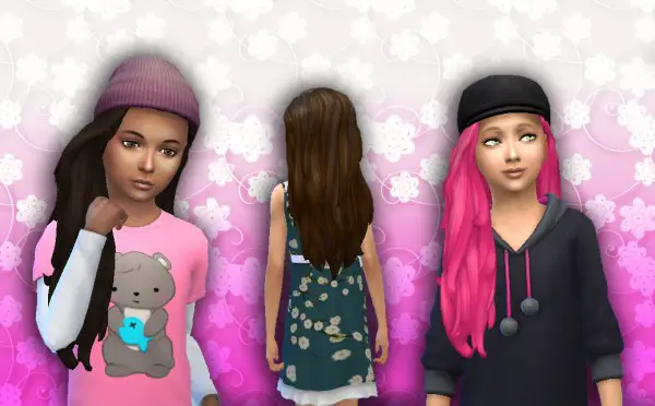 Mystufforigin: Liberty Hair for Girls for Sims 4