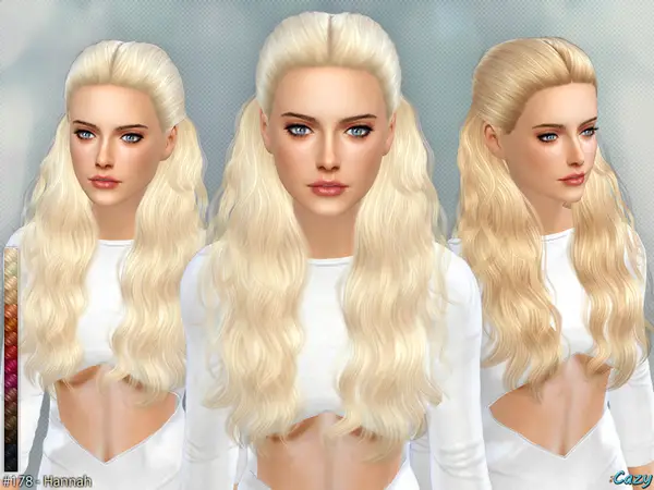 The Sims Resource: Hannah hairstyle by Cazy for Sims 4