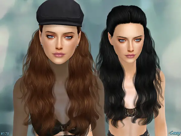 The Sims Resource: Hannah hairstyle by Cazy for Sims 4