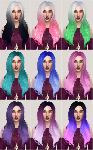Salem2342: Sintiklia`s hair 25 Ashe retextured for Sims 4
