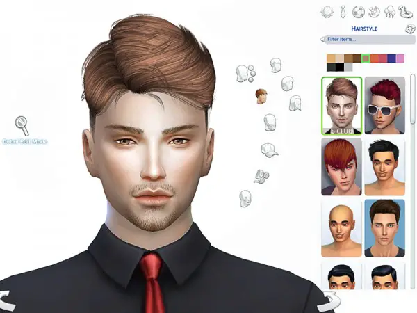 The Sims Resource: MK Hair N4 by S Club for Sims 4