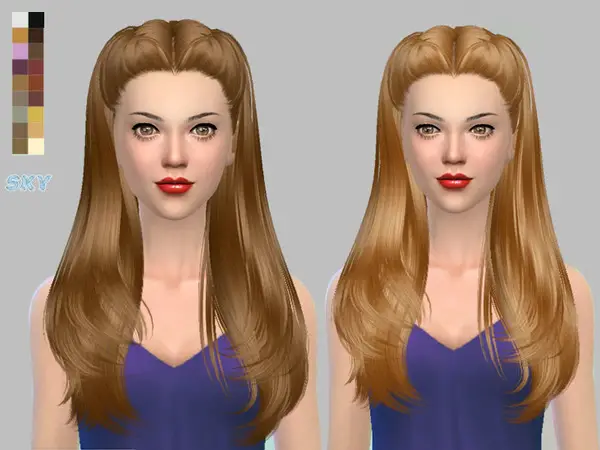 The Sims Resource: Hair 067 Poppy by Skysims for Sims 4