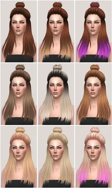Salem2342: Sintiklia Hair16 Eliza retextured for Sims 4