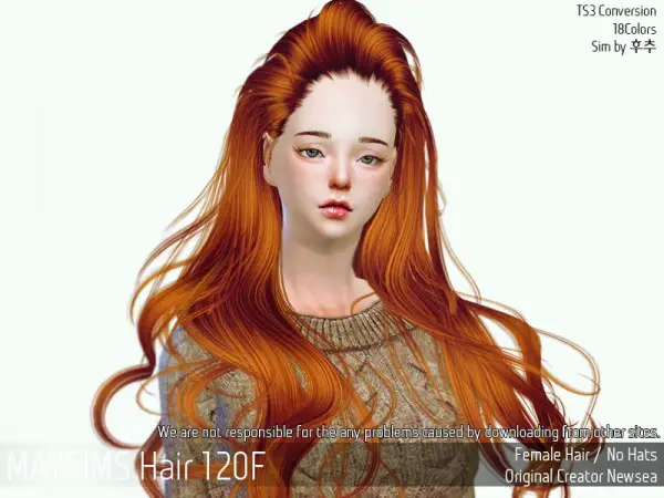 MAY Sims: May Hair120 F hair retextured for Sims 4
