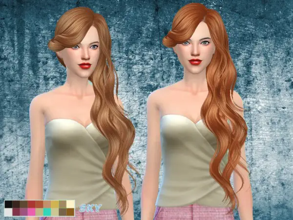 The Sims Resource: Hair 276 Lisa by Skysims for Sims 4
