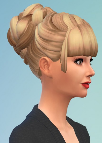  Birksches sims blog: Party Bun hair for Sims 4