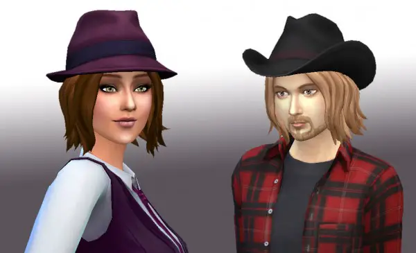 Mystufforigin: Muse Hair for Him and Her for Sims 4