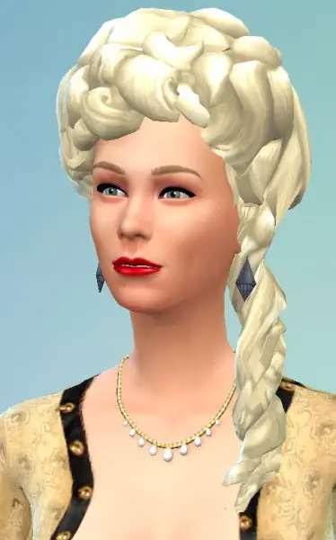 Birksches sims blog: Kirsten Dunst as Marie Antoinette Hairstyle for Sims 4