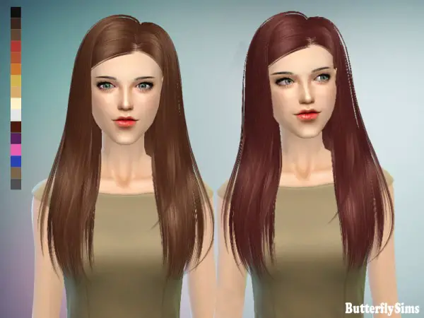 Butterflysims: Hairstyle 143 NO hat for Sims 4