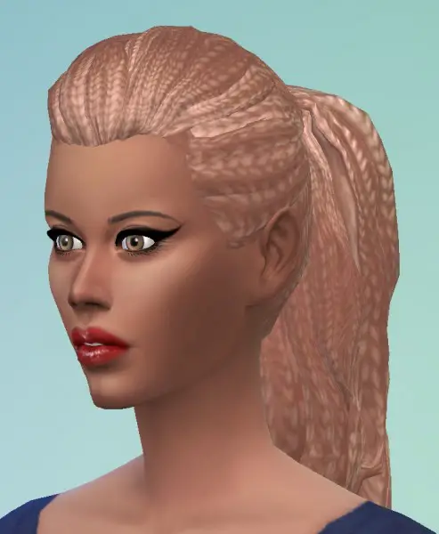 Birksches sims blog: Dreads Ponytail hair for Sims 4