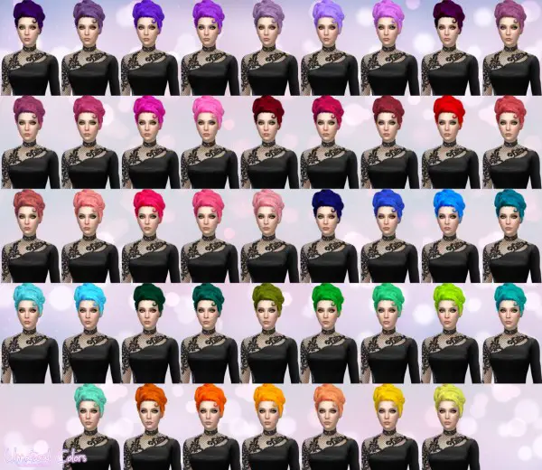 Aveira Sims 4: Stealthic Lovesick hair retextured for Sims 4