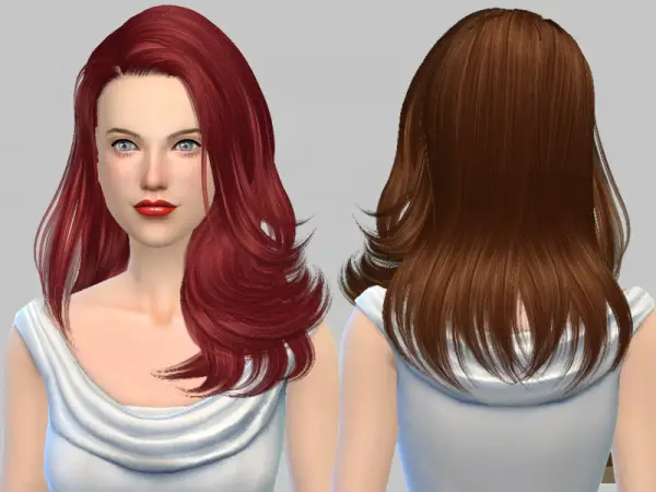 The Sims Resource: Hair 221 Monik hair by Skysims for Sims 4