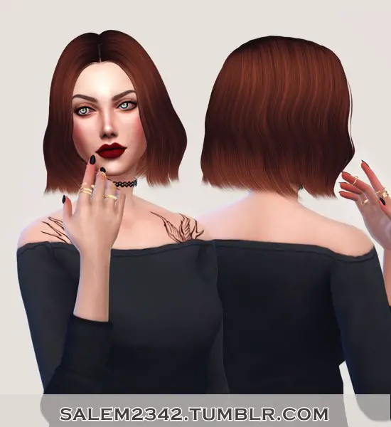 Salem2342: Sintiklia 24 Jane hair Retextured for Sims 4