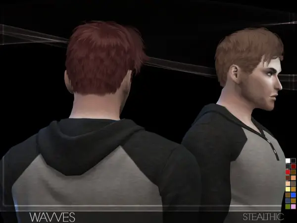 Stealthic: Wavves Hair for Sims 4