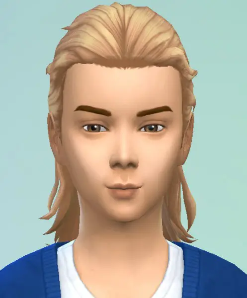Birksches sims blog: Long Tied hair for Boys for Sims 4