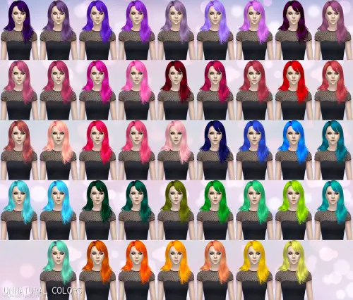 Aveira Sims 4: Newsea`s Overflow hair retextured for Sims 4