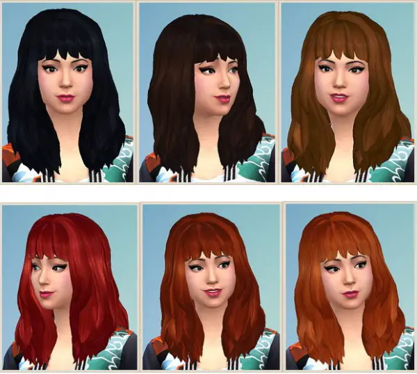 Birksches sims blog: Dipped Hair for Sims 4