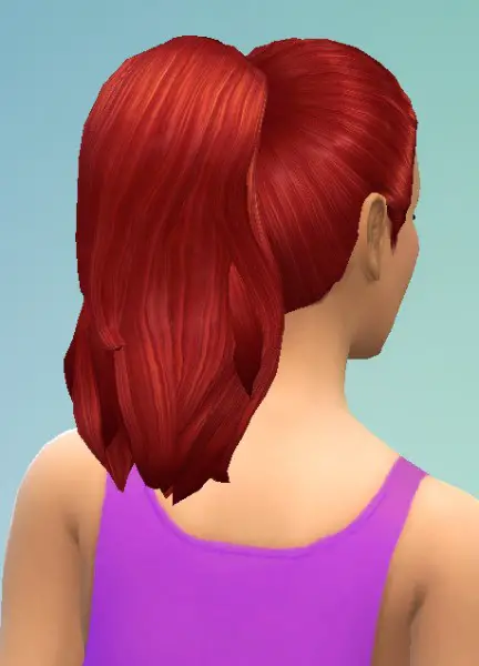 Birksches sims blog: Thick Ponytail for Sims 4