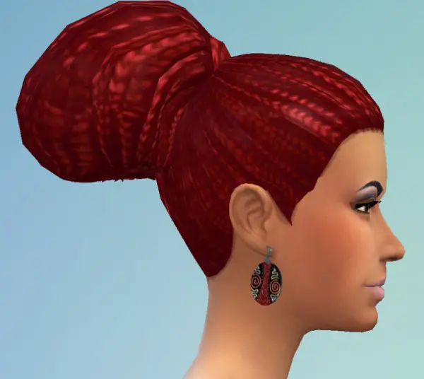 Birksches sims blog: Braided and Thick Short Ponytail hair for Sims 4