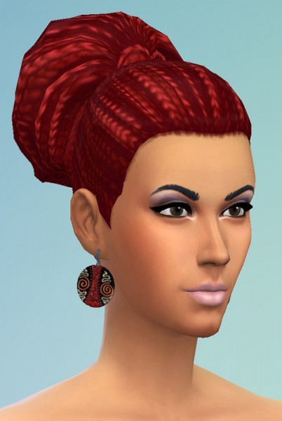 Birksches sims blog: Braided and Thick Short Ponytail hair for Sims 4