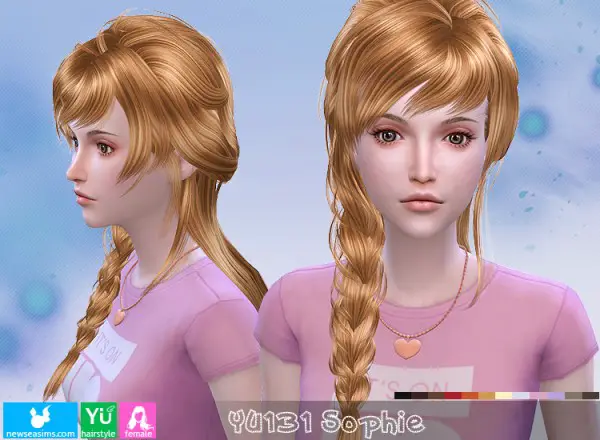 NewSea: YU131 Sophie hair for Sims 4