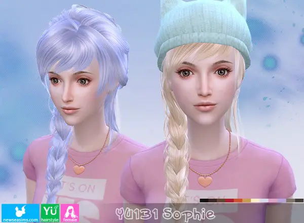 NewSea: YU131 Sophie hair for Sims 4