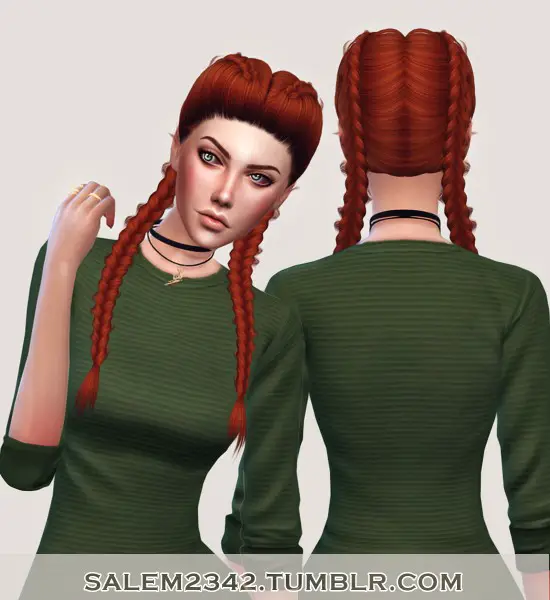 Salem2342: Maargareth Parallel Hair Retextured for Sims 4