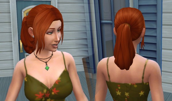 Mystufforigin: Loose Ponytail for Sims 4