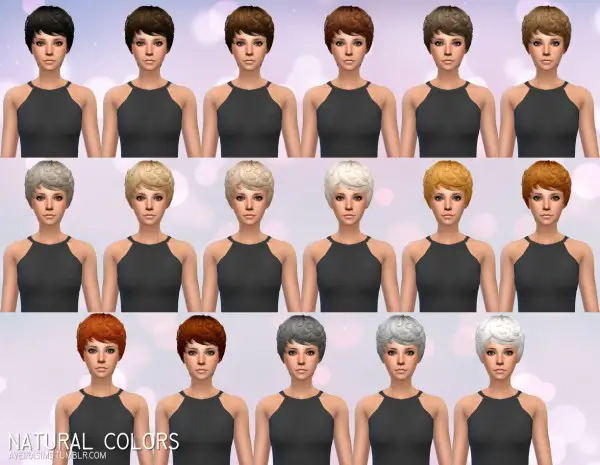 Aveira Sims 4: Newsea Devon hair retextured for Sims 4