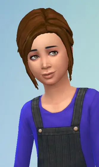 Birksches sims blog: Fishtail hair for girls for Sims 4