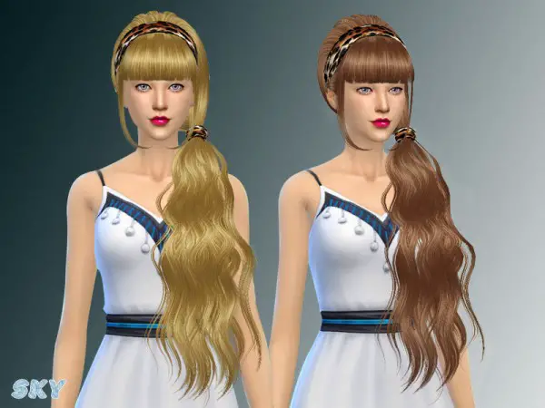 The Sims Resource: Hair 063 by Skysims for Sims 4