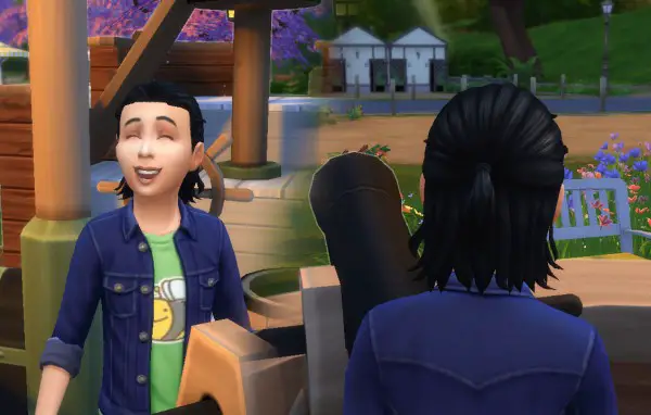 Mystufforigin: Long Tied hair for kids for Sims 4